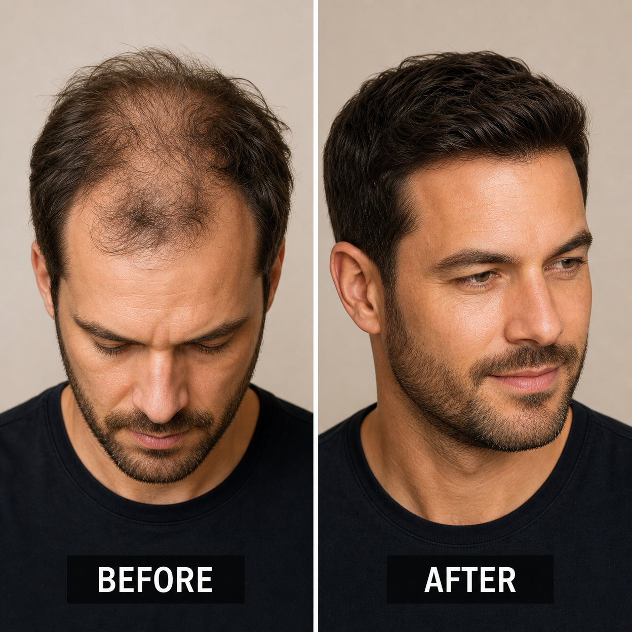 Marcus T. before and after transformation